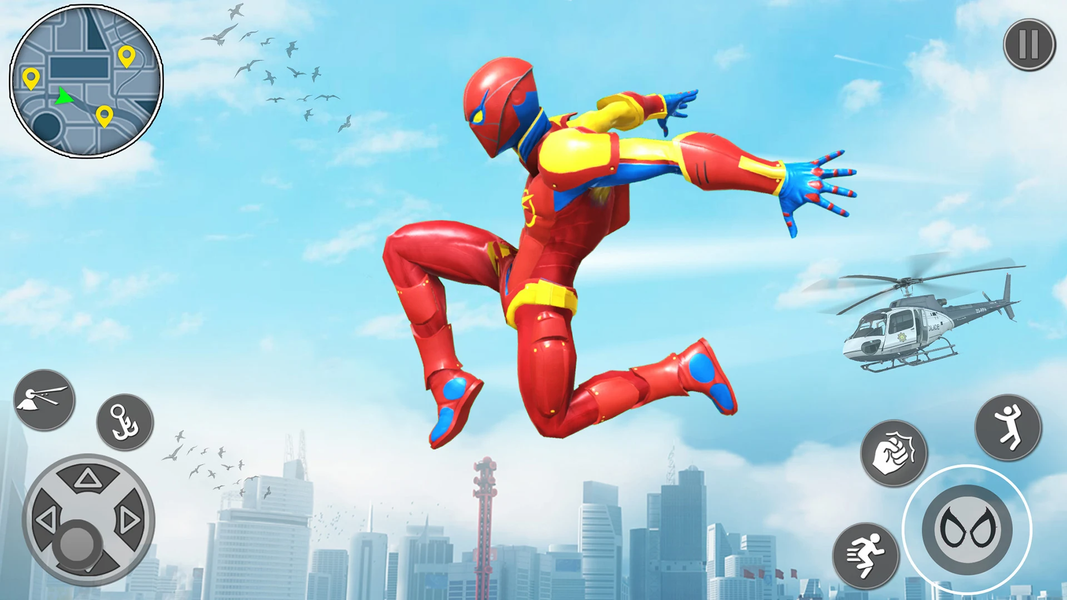 Spider Hero: Flying Hero Games - عکس بازی موبایلی اندروید