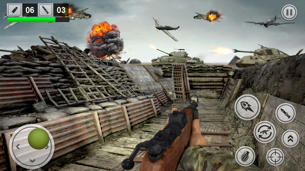 World War ۲ fps shooting - عکس بازی موبایلی اندروید