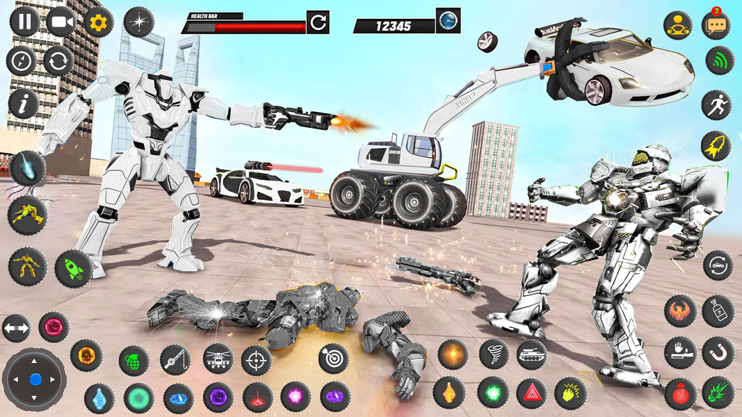 Robots War– Car Transform Game - Gameplay image of android game