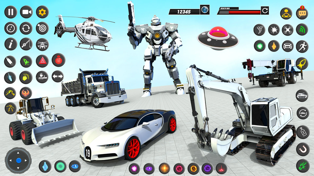 Robots War– Car Transform Game - Gameplay image of android game