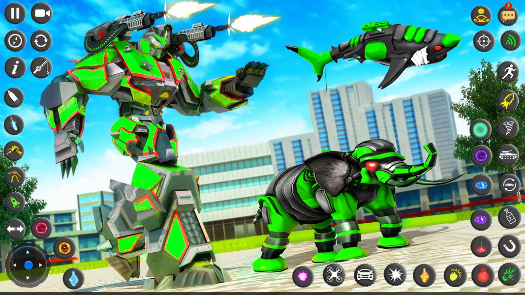 Animal Robot Car Transform 3D - Gameplay image of android game