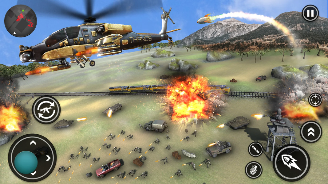 US Army Games: Fight WW2 Games - Gameplay image of android game