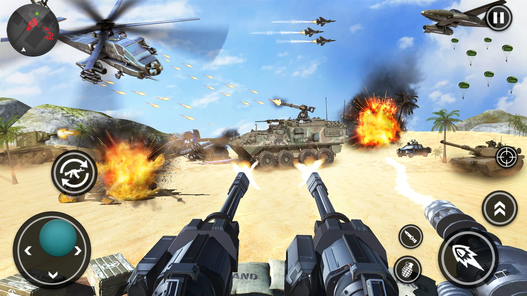 US Army Games: Fight WW2 Games - Gameplay image of android game