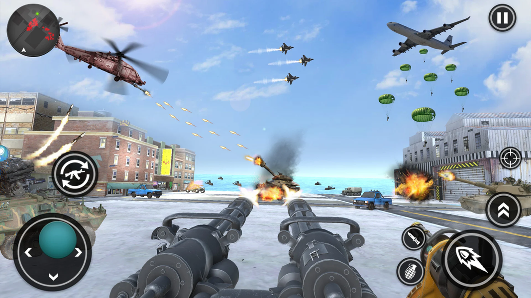 US Army Games: Fight WW2 Games - Gameplay image of android game