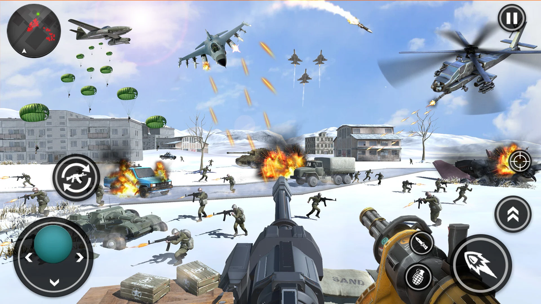 US Army Games: Fight WW2 Games - Gameplay image of android game