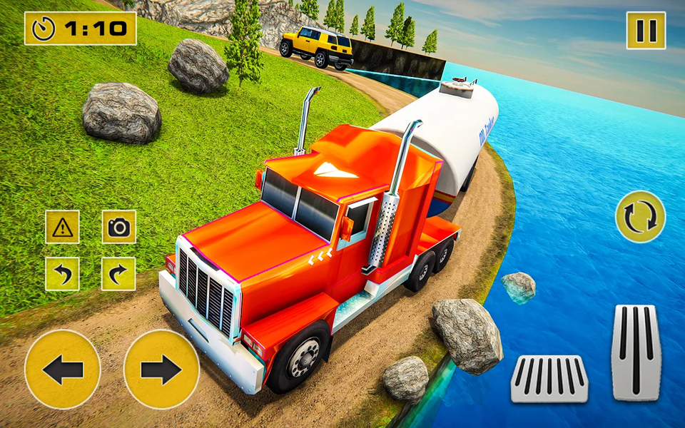 Truck Simulator Gasoline Truck - Gameplay image of android game