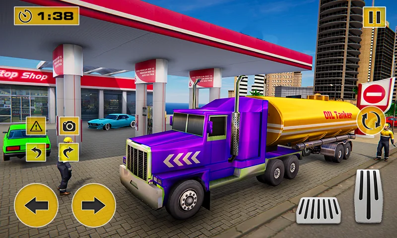 Truck Simulator Gasoline Truck - Gameplay image of android game