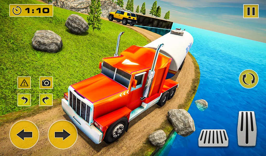 Truck Simulator Gasoline Truck - Gameplay image of android game