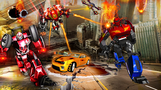 Robot Car Drone Transform: Rob - Gameplay image of android game