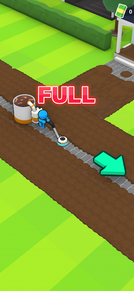 PowerWasherMan - toilet clean - Gameplay image of android game