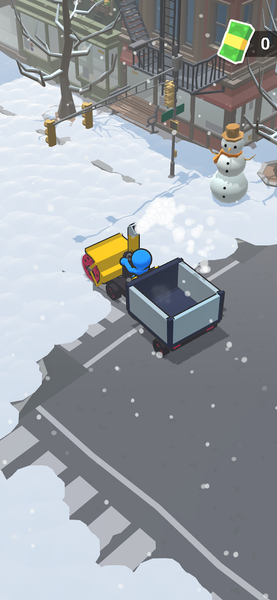 Snow shovelers - simulation - Gameplay image of android game