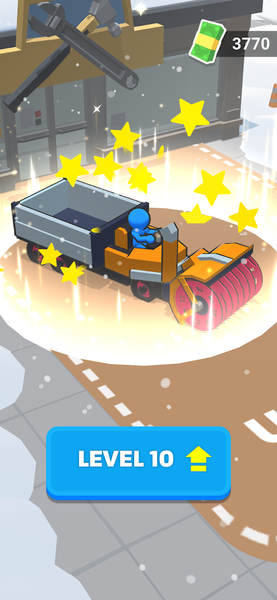 Snow shovelers - simulation - Gameplay image of android game