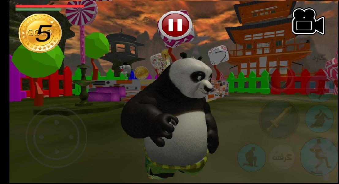 panda kung fu - Gameplay image of android game