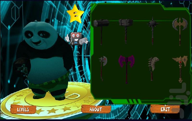 Kung Fu Panda in Space - Gameplay image of android game