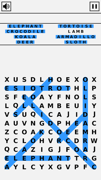 Simple Word Search - Gameplay image of android game