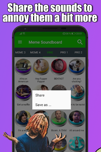 Meme and Vine Soundboard ۲۰۲۳ - عکس برنامه موبایلی اندروید