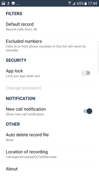 Full call recorder Automatic - Both Side recording - Image screenshot of android app