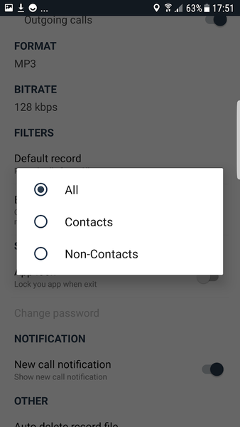 Full call recorder Automatic - Both Side recording - Image screenshot of android app