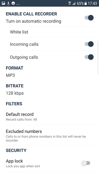 Full call recorder Automatic - Both Side recording - Image screenshot of android app