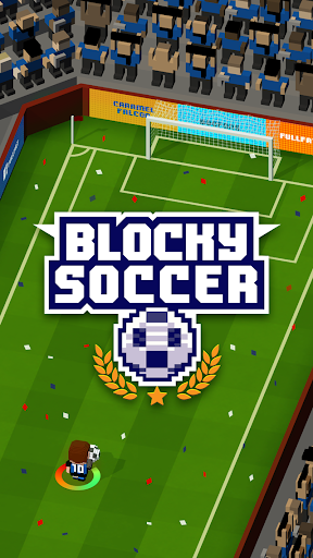 Blocky Soccer - Gameplay image of android game