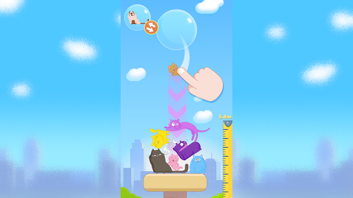Cat Stack - Gameplay image of android game