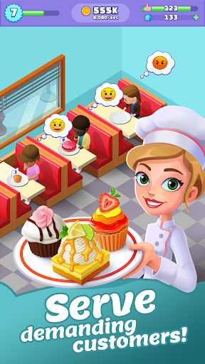 Merge Bakery -  Idle Dessert T - Gameplay image of android game