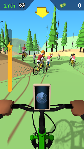 Mountain Bike Bash - Gameplay image of android game