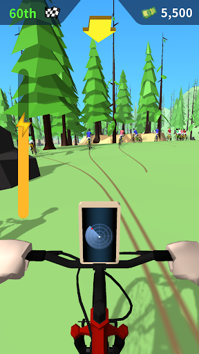 Mountain Bike Bash - Gameplay image of android game