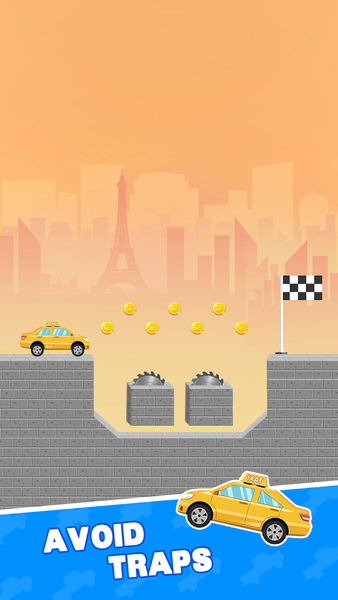 Draw Bridge Line: Save the Car - Gameplay image of android game