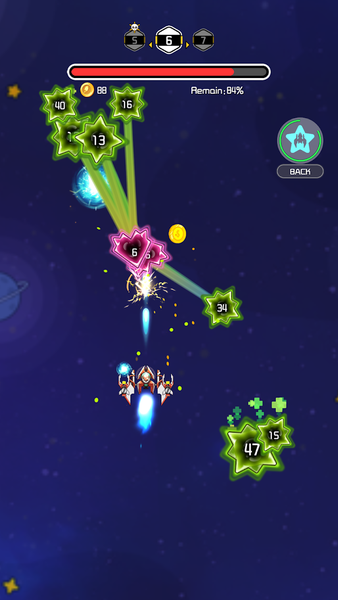 Space Cruises:Shooting game - Gameplay image of android game