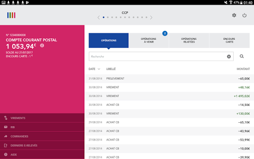 La Banque Postale - عکس برنامه موبایلی اندروید