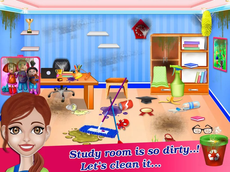 Big House Cleaning Washing - Image screenshot of android app