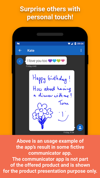 Handwritten Messages, MMS - عکس برنامه موبایلی اندروید