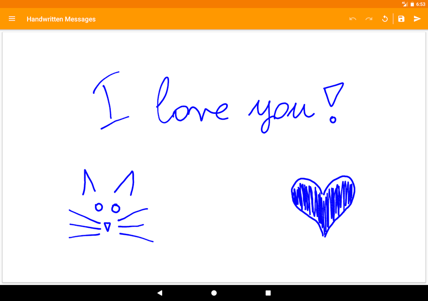 Handwritten Messages, MMS - عکس برنامه موبایلی اندروید