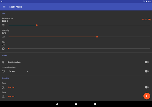 Night Mode - Blue Light Filter - عکس برنامه موبایلی اندروید