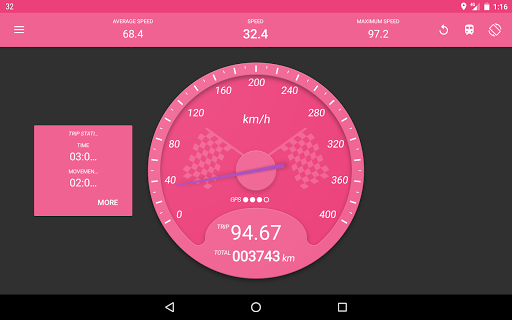 Speedometer - عکس برنامه موبایلی اندروید