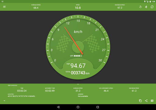 Speedometer - عکس برنامه موبایلی اندروید