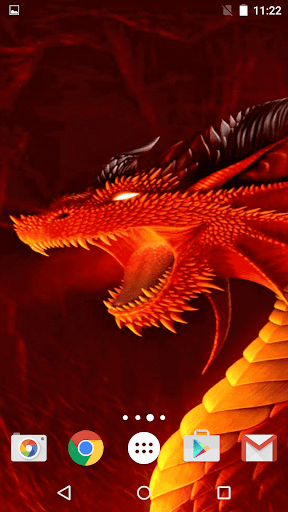Dragon Live Wallpaper - Image screenshot of android app