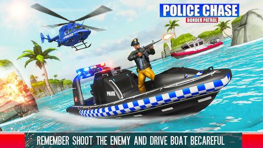 Police Chase: Police Boat Game - Gameplay image of android game