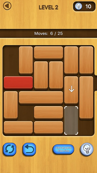 Woody Unblock Slide Puzzle - Gameplay image of android game