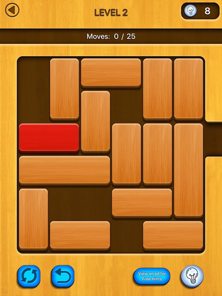 Woody Unblock Slide Puzzle - Gameplay image of android game