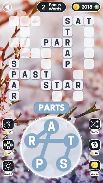 Word Swipe Crossword Puzzle - Gameplay image of android game