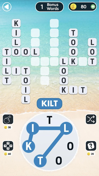 Word Swipe Crossword Puzzle - Gameplay image of android game