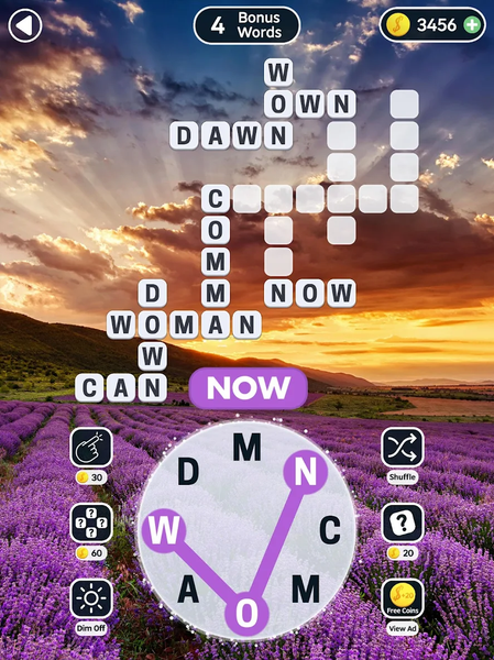 Word Swipe Crossword Puzzle - Gameplay image of android game