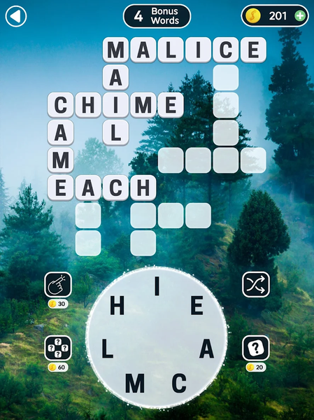 Word Swipe Crossword Puzzle - Gameplay image of android game