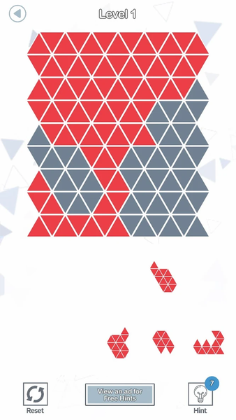 Tri Blocks Triangle Puzzle - Gameplay image of android game