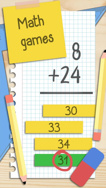 Math Quiz Games - عکس بازی موبایلی اندروید