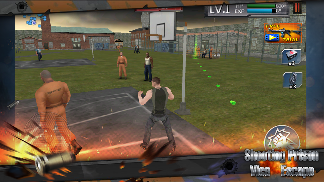 Prison Escape:Vice Shooting - Gameplay image of android game