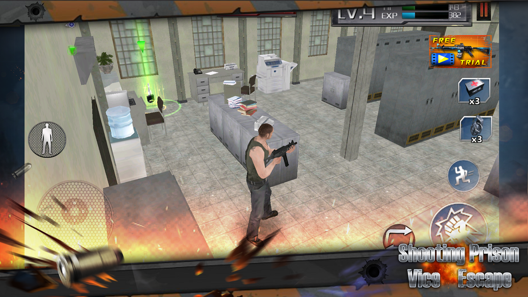 Prison Escape:Vice Shooting - Gameplay image of android game
