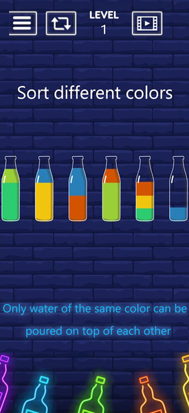 Water sort: Puzzle Games 2023 - Gameplay image of android game